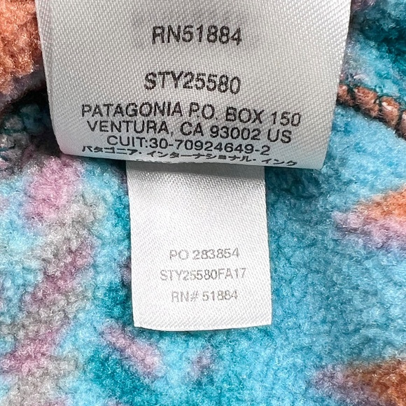 Patagonia Synchilla Laughing Waters Snap-T Pullover Fleece Size XXS - Picture 6 of 10